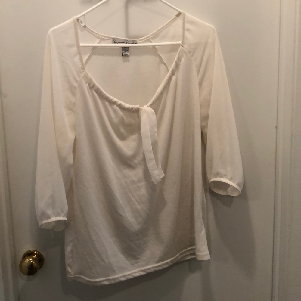 Cream blouse